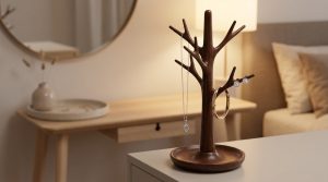 L'arbre porte bijoux : l'élégance d'un rangement poétique