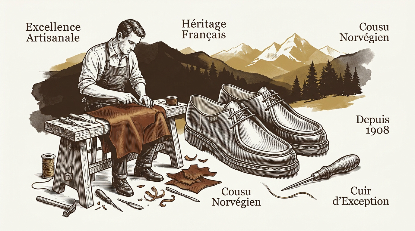 Atelier de fabrication artisanale Paraboot en Isère