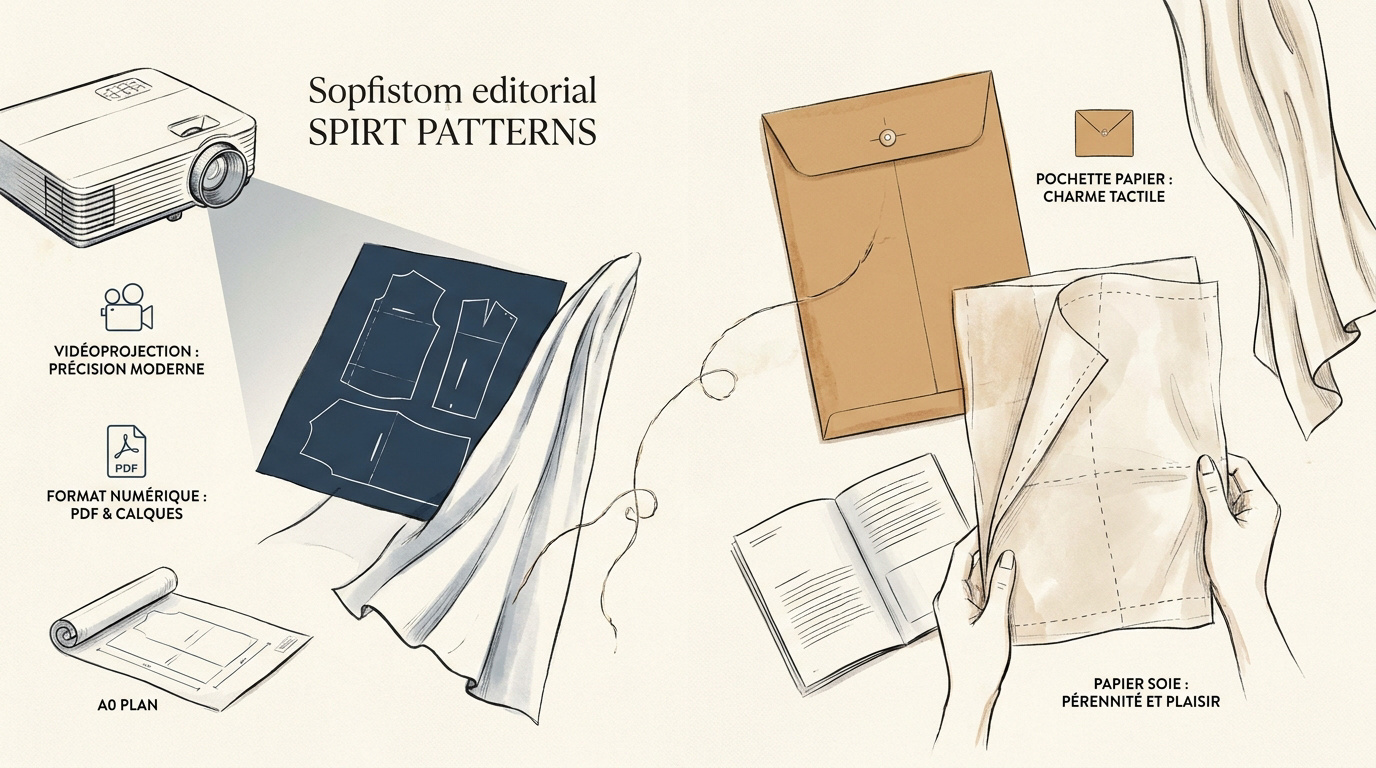 Patrons de couture numérique vs papier