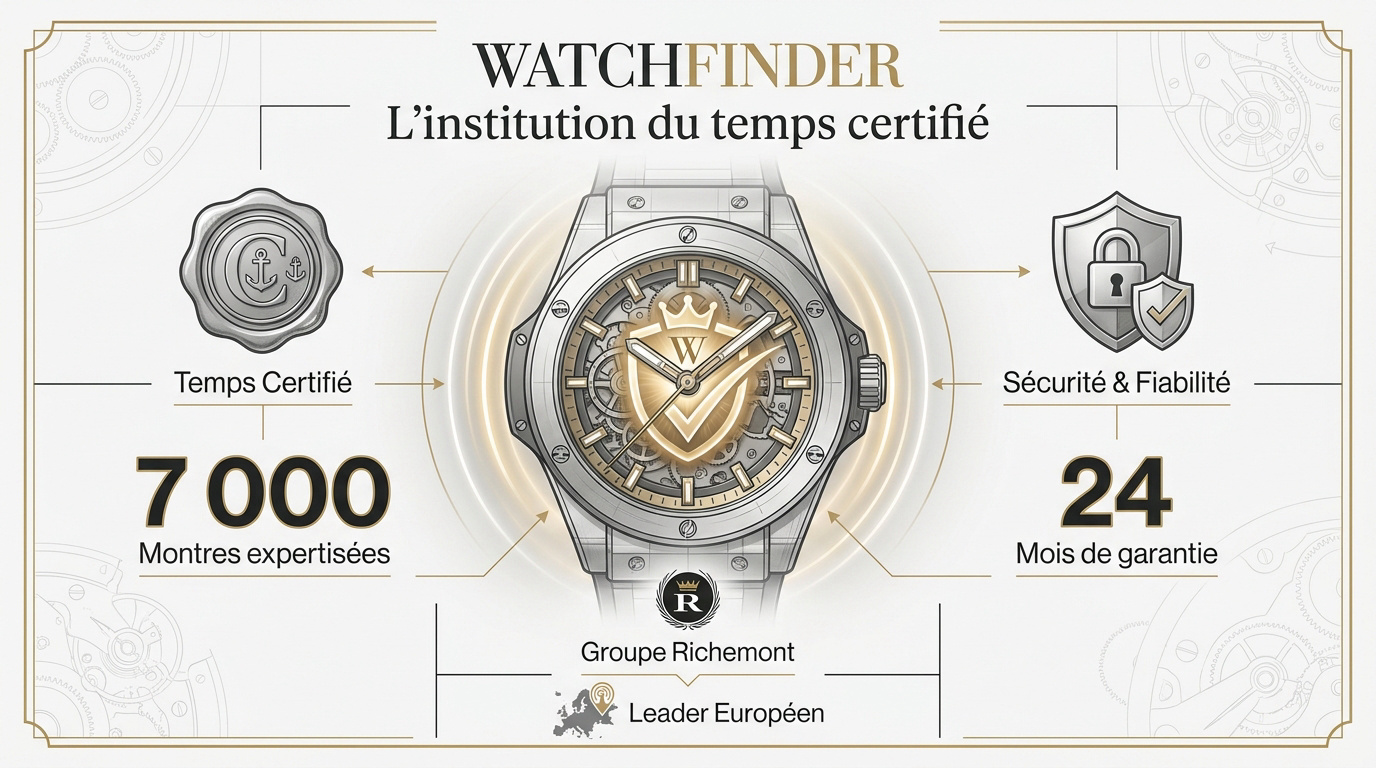 Expertise d'une montre de luxe chez Watchfinder