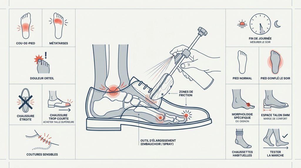 L&rsquo;art d&rsquo;élargir ses chaussures pour un confort absolu