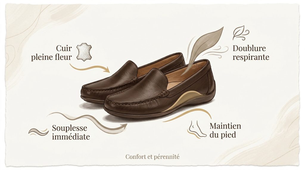 Mocassin confortable femme : le secret d&rsquo;une allure libre