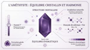 Améthyste vertus : l'équilibre et la sagesse du quartz