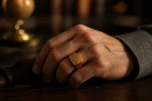 Chevalière homme personnalisable : votre identité gravée