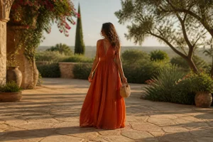 La robe terracotta : alliée bohème et chic de vos occasions