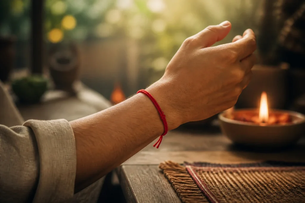 Bracelet rouge de protection