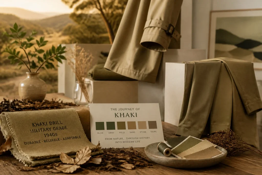 Le voyage du kaki de la nature a la mode