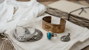 Bijoux ethniques chic : argent, doré et pierres naturelles, sans folklore